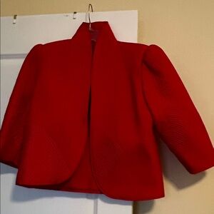 Funky Vibrant Red Quilted Jacket